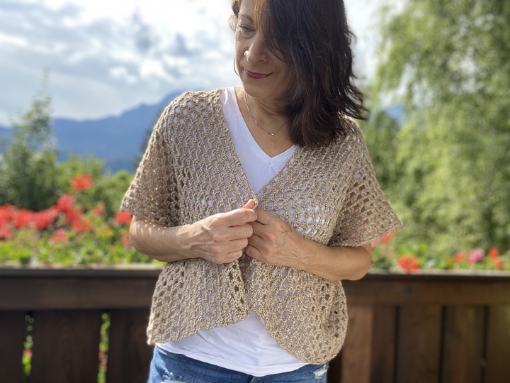 Crocheted MINI KIMONO CARDI | XS - 4XL | adults + kids