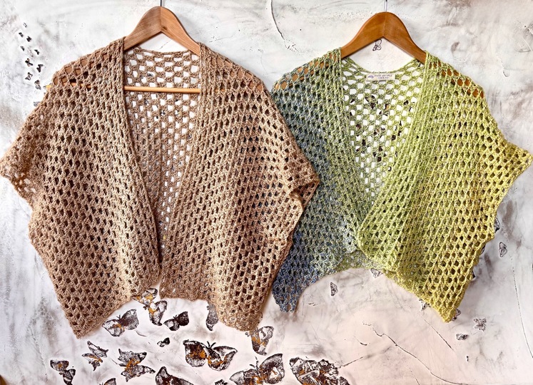 Crocheted MINI KIMONO CARDI | XS - 4XL | adults + kids