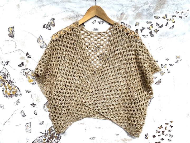 Crocheted MINI KIMONO CARDI | XS - 4XL | adults + kids