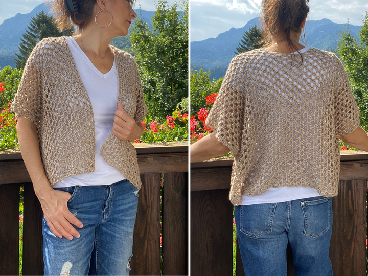 Crocheted MINI KIMONO CARDI | XS - 4XL | adults + kids