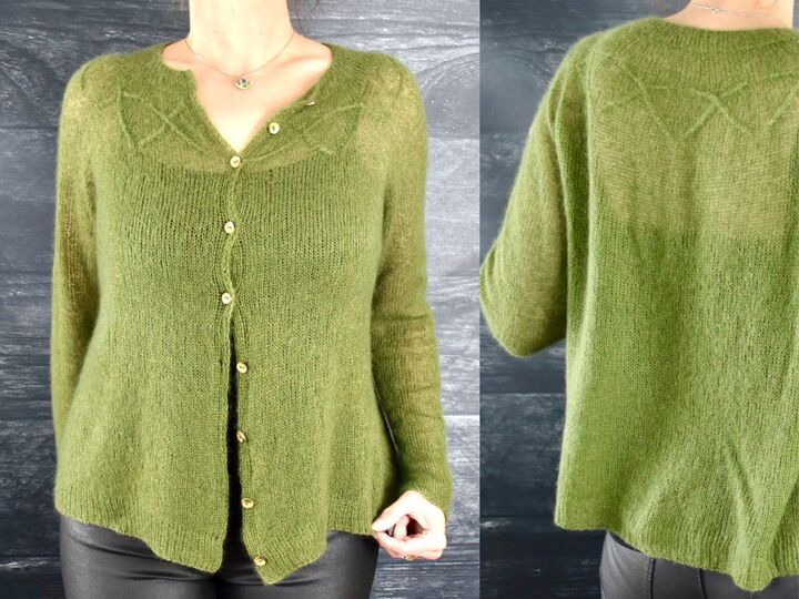 Sublima, Strickanleitung leichte Strickjacke mit Zopfmuster