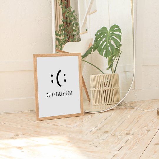 Poster Motivation "Du entscheidest" Motivationsposter digitale Datei