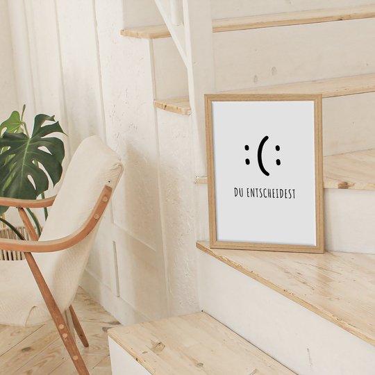 Poster Motivation "Du entscheidest" Motivationsposter digitale Datei