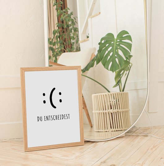 Poster Motivation "Du entscheidest" Motivationsposter digitale Datei