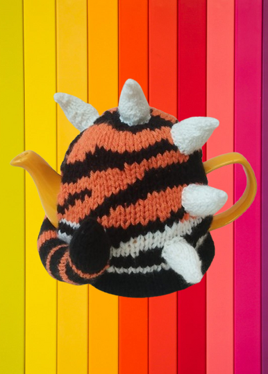 TeaCosyFolk's Punky Tiger Tea Cosy Knitting Pattern