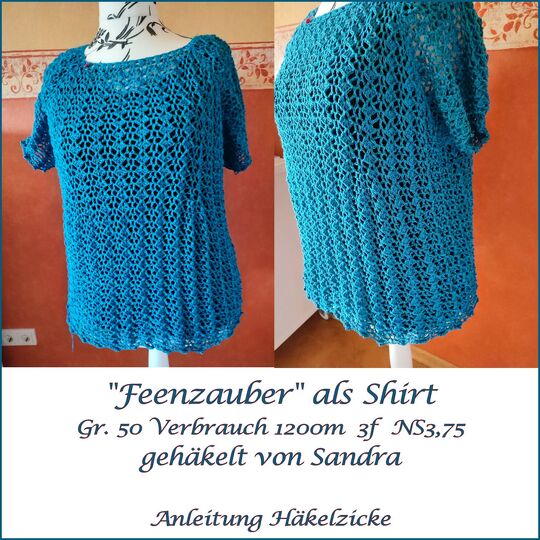 Häkeltunika/-Pullover "Feenzauber" RVO, alle Größen