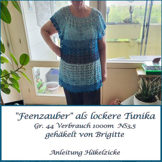 Häkeltunika/-Pullover "Feenzauber" RVO, alle Größen