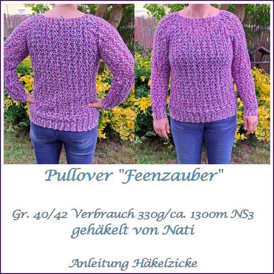 Häkeltunika/-Pullover "Feenzauber" RVO, alle Größen