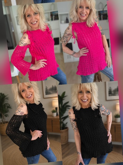 Tippy Tou - Häkelanleitung für Top und Off-Shoulder-Shirt