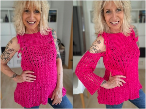 Tippy Tou - Häkelanleitung für Top und Off-Shoulder-Shirt