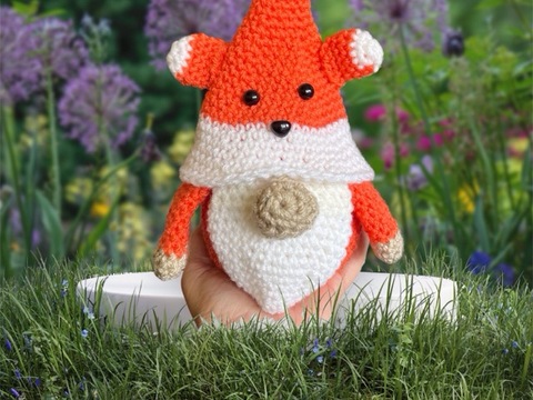 Häkelanleitung Fuchs Wichtel - 26,5 cm groß