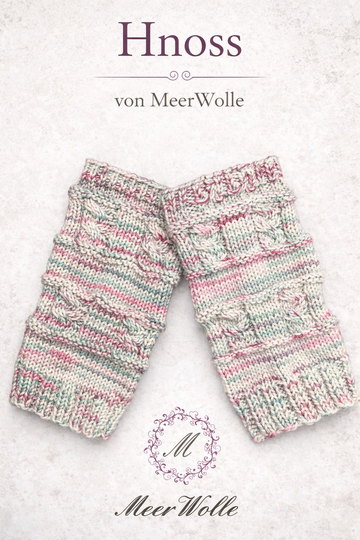 Hnoss ist das passende Handstulpen-Set zur Mütze Freya.