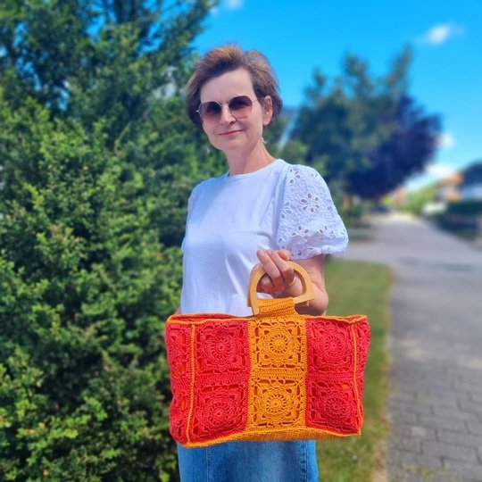 Häkeltasche Granny BÄG – Anleitung mit PDF-Download