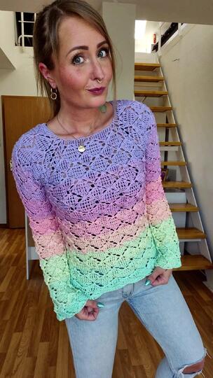Pullover Olga häkeln