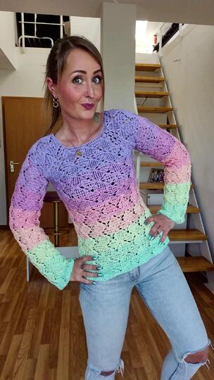 Pullover Olga häkeln