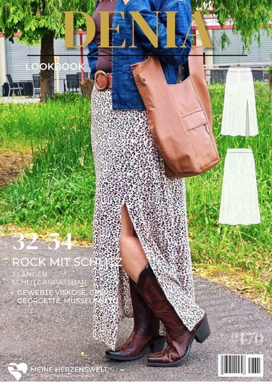 Rock mit Schlitz für Damen – Schnittmuster Gr. 32-52 - Denia #170