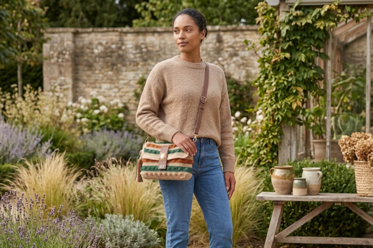 Boho-Struktur-Tasche – Stilvolle Umhängetasche (Häkelanleitung)
