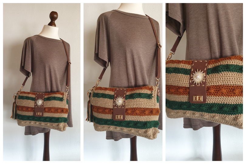 Boho Structure Crossbody Bag „Sienna“ by Arcaceptura (Crochet Pattern)