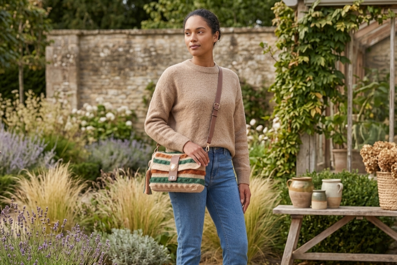 Boho Textured Bag – Stylish Shoulder Bag (Crochet Pattern)