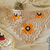Boho Bandana with Floral Motif, Freeform Mesh and Filet Crochet Design (H8)