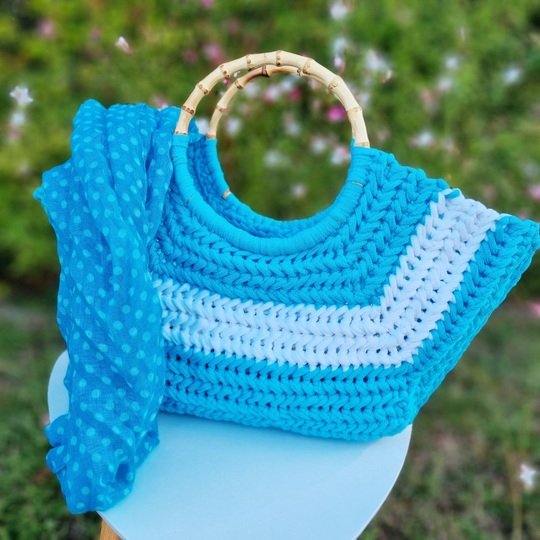 Häkeltasche Basket BÄG – Anleitung mit Video-Tutorial & PDF-Download