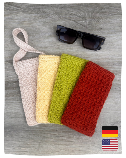 Häkelanleitung Brillen Etui Lemon | mit Federverschluß | Deutsch & Englisch
