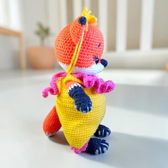 Crochet Fox Doll Amigurumi Pattern PDF, Woodland Fox Couple, Dress Up Doll