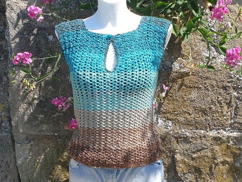 Häkelanleitung Shirt / Top "Twig Tie" – Romantischer Boho-Chic | Alle Größe