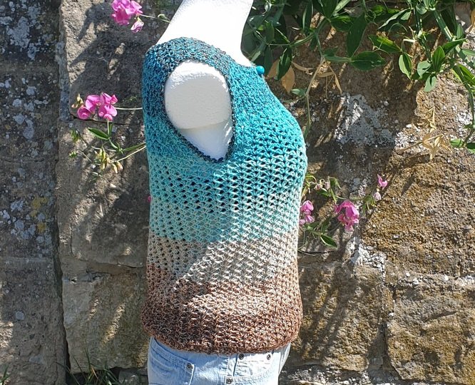 Häkelanleitung Shirt / Top "Twig Tie" – Romantischer Boho-Chic | Alle Größe