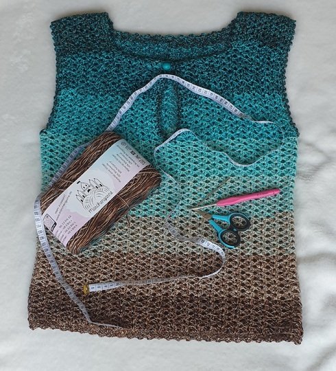 Häkelanleitung Shirt / Top "Twig Tie" – Romantischer Boho-Chic | Alle Größe
