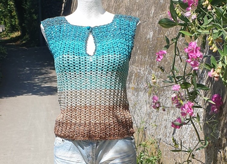 Häkelanleitung Shirt / Top "Twig Tie" – Romantischer Boho-Chic | Alle Größe