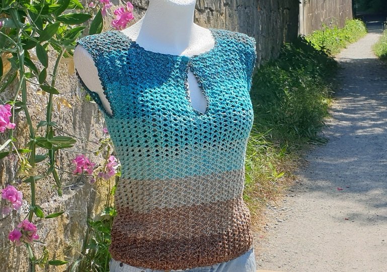 Häkelanleitung Shirt / Top "Twig Tie" – Romantischer Boho-Chic | Alle Größe