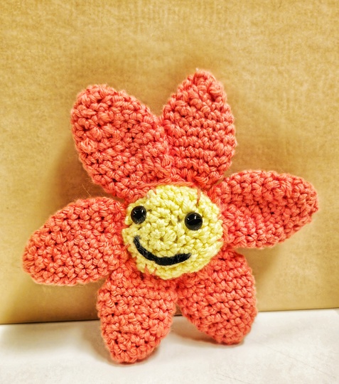 Häkelanleitung für Happy die Blume