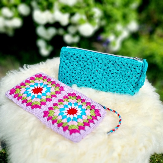 Häkeltasche Granny Pochette – Anleitung mit PDF-Download