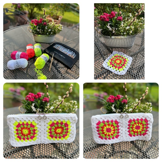 Häkeltasche Granny Pochette – Anleitung mit PDF-Download