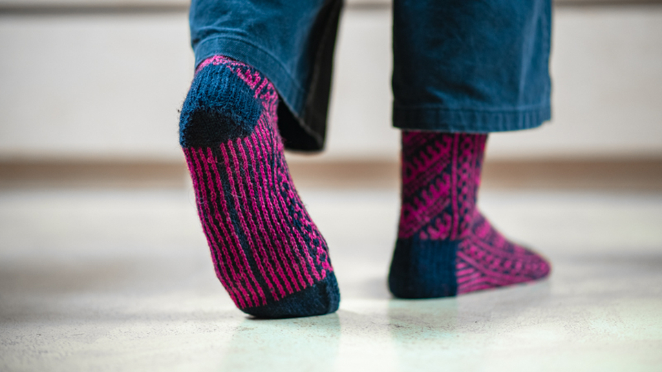 LINDELBRUNN Socken 36-48 Fair Isle Socken