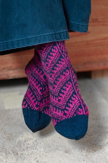 LINDELBRUNN Socken 36-48 Fair Isle Socken