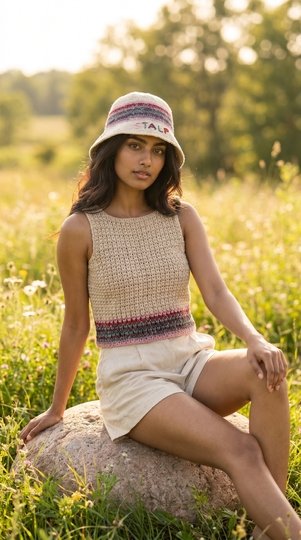 SOMMERHUT * SLOUCH-MÜTZE * GRÖßE S/M - L/XL