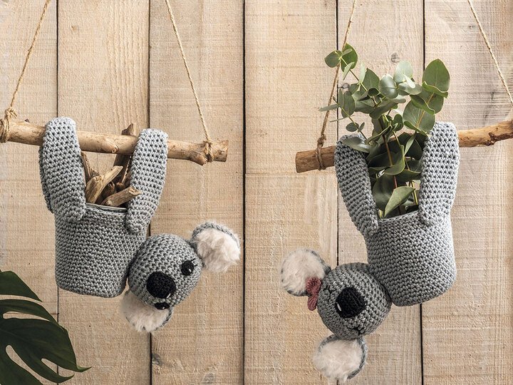 Koalas, gehäkelt