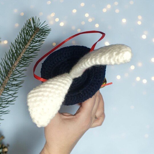 Christmas Rabbit in Magic Hat Crochet Pattern, Christmas in July