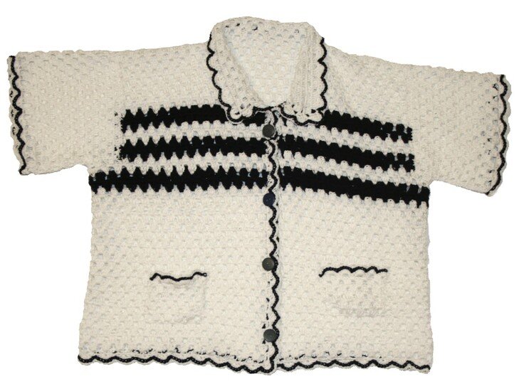 Polohemd Kurzarm mit granny stripes No. 028