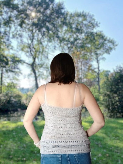 Häkelanleitung Sun-Set Glow Twinset – 2 in 1: Sommertop & Ärmelschal