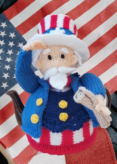 TeaCosyFolk's Uncle Sam Tea Cosy Knitting Pattern