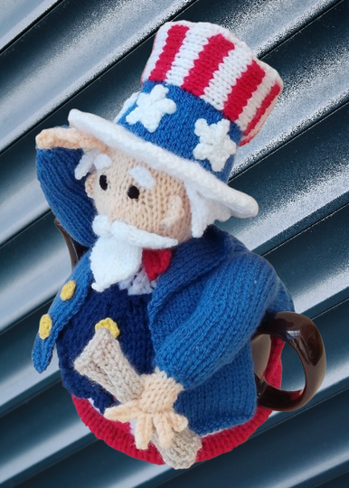 TeaCosyFolk's Uncle Sam Tea Cosy Knitting Pattern
