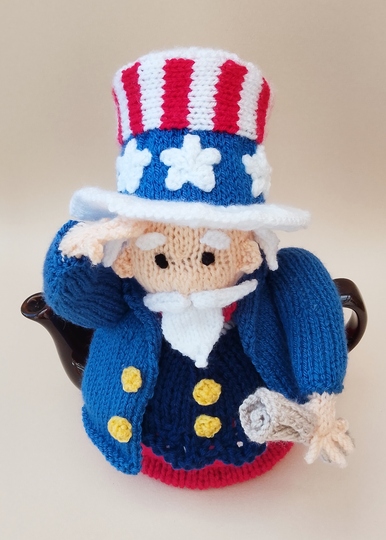 TeaCosyFolk's Uncle Sam Tea Cosy Knitting Pattern