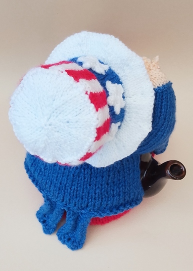 TeaCosyFolk's Uncle Sam Tea Cosy Knitting Pattern