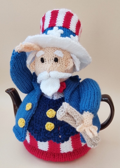 TeaCosyFolk's Uncle Sam Tea Cosy Knitting Pattern