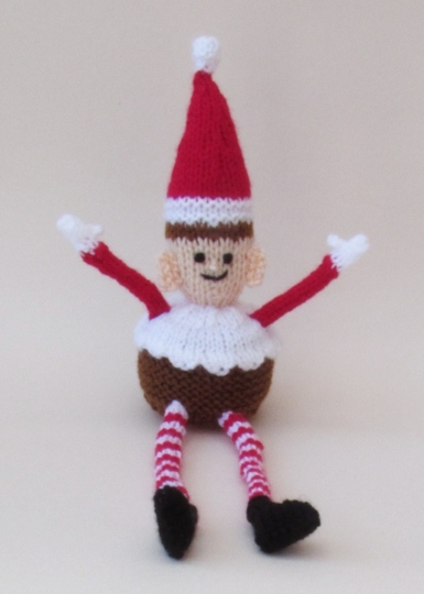 TeaCosyFolk's Christmas Elf Pudding Chocolate Orange Cosy Knitting Pattern