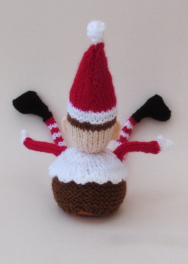 TeaCosyFolk's Christmas Elf Pudding Chocolate Orange Cosy Knitting Pattern