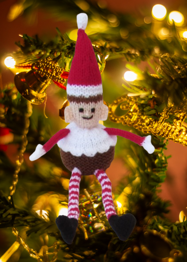 TeaCosyFolk's Christmas Elf Pudding Chocolate Orange Cosy Knitting Pattern
